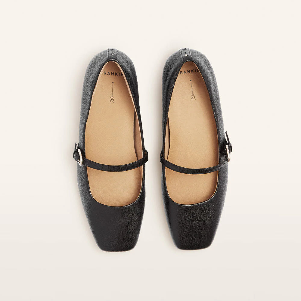 Frankie 4 Hepburn Black Tumbled Dress Shoe
