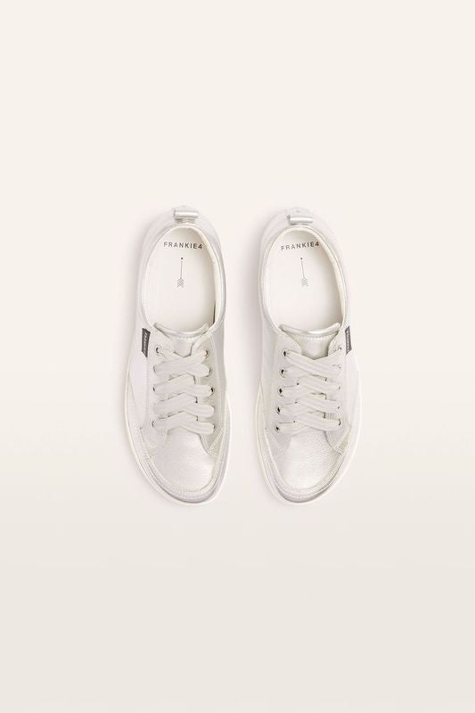 Frankie 4 Ellie V Silver Tumbled Ladies Sneaker