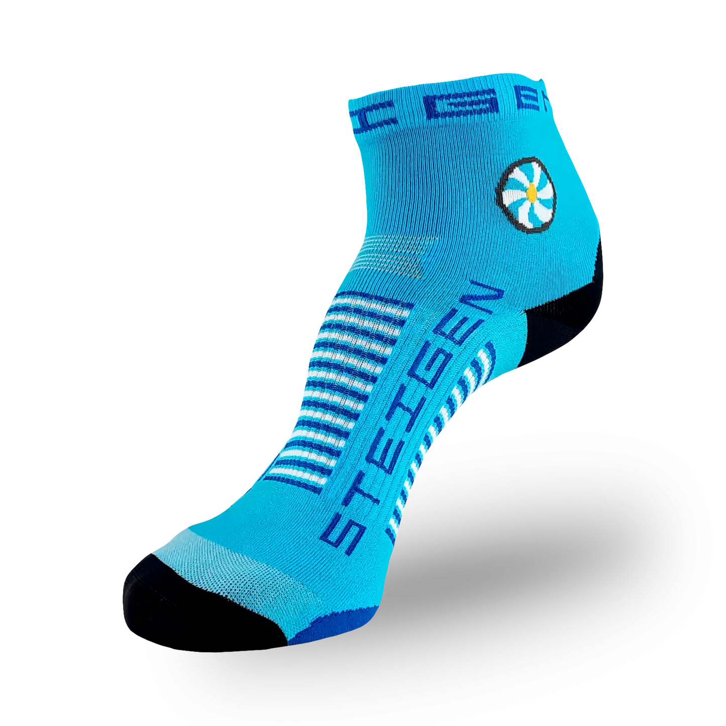 Steigen Running Sock Breezy Blue 1/4 Length