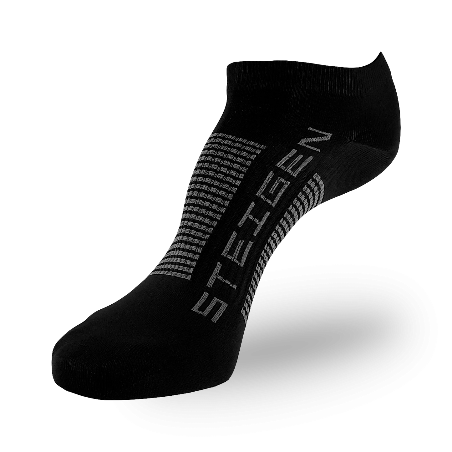 Steigen Black Zero Length Running Sock
