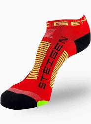 Steigen Red Zero Length Running Sock