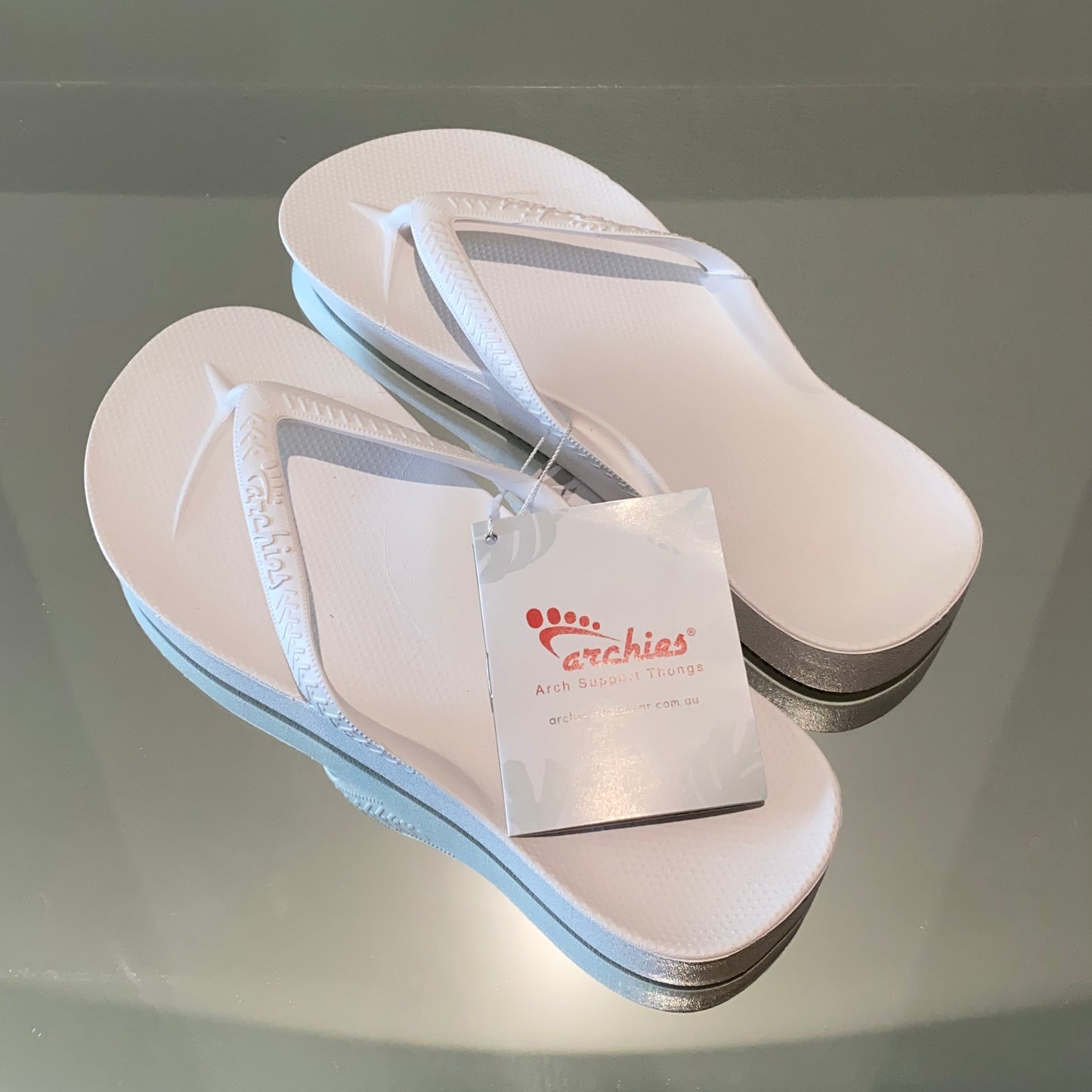 Archies White Thongs
