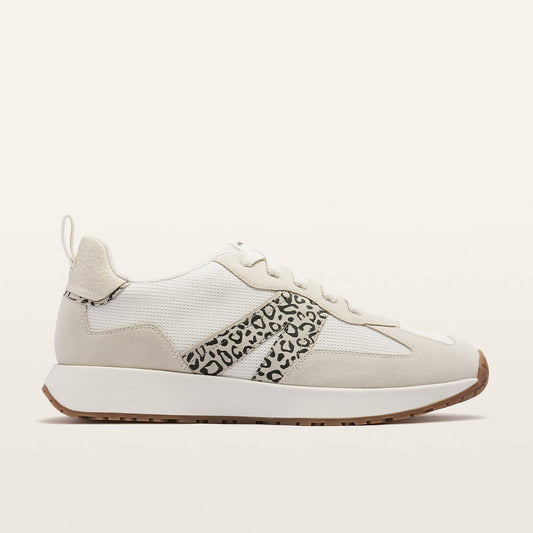 Axel II White/Leopard Print