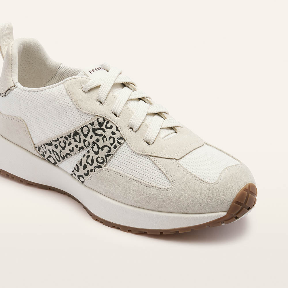 Axel II White/Leopard Print