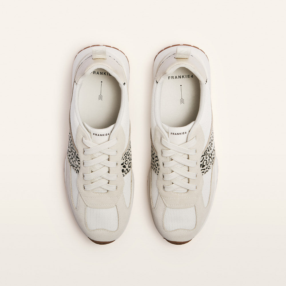 Axel II White/Leopard Print