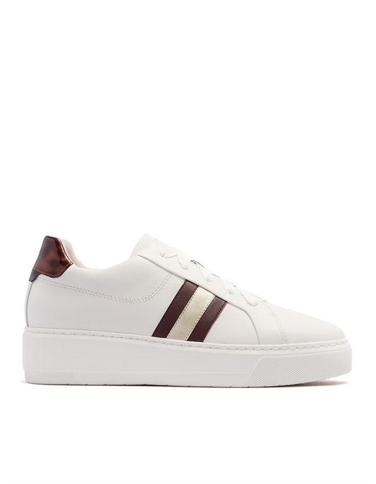 Frankie 4 Riley II White/Cherry Ladies Platform Sneaker