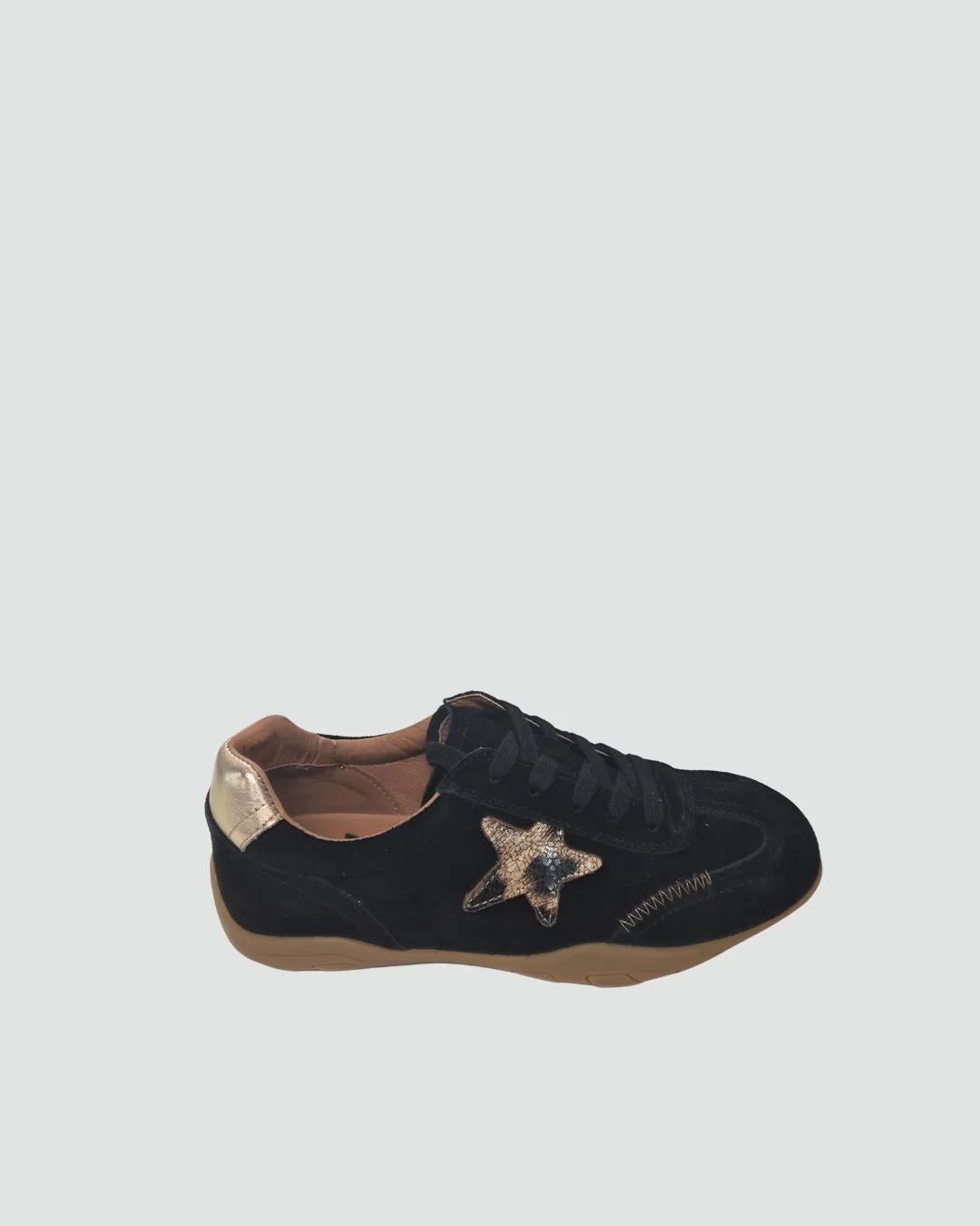 Truce Black Suede Gold
