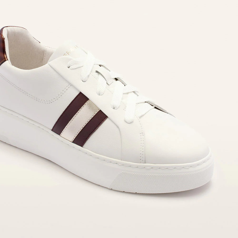 Frankie 4 Riley II White/Cherry Ladies Platform Sneaker