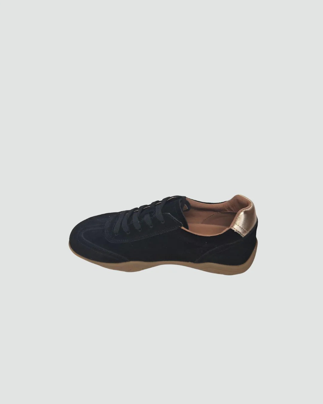 Truce Black Suede Gold