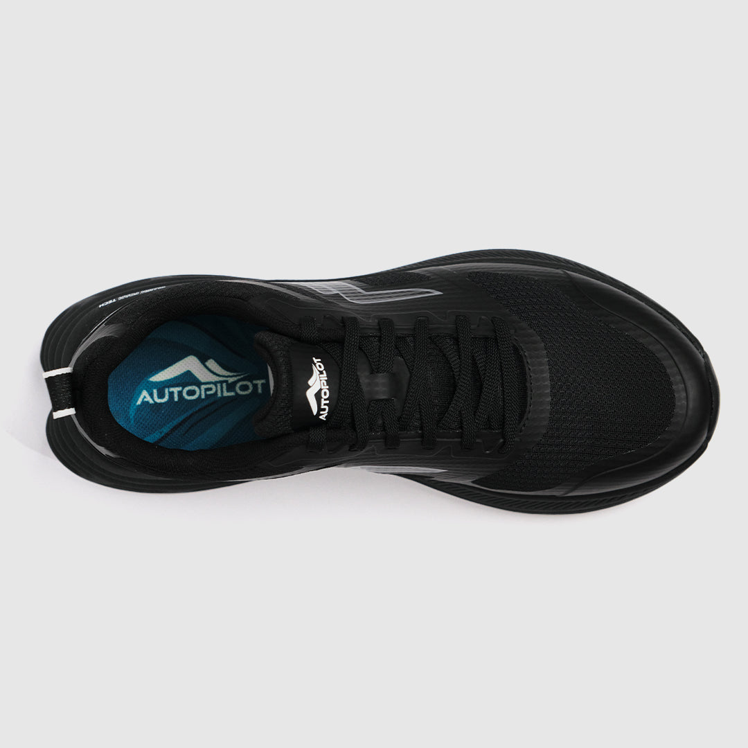 Tarkine Jet Black Running Shoes