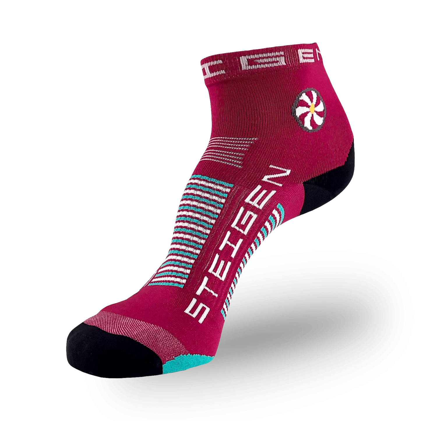 Steigen Running Sock Burgundy 1/4 Length