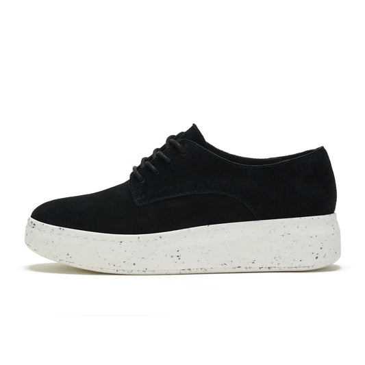 Derby City Pin Punch Black Suede