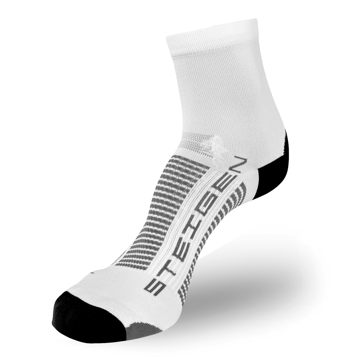 Steigen Running Sock White 1/2 Length