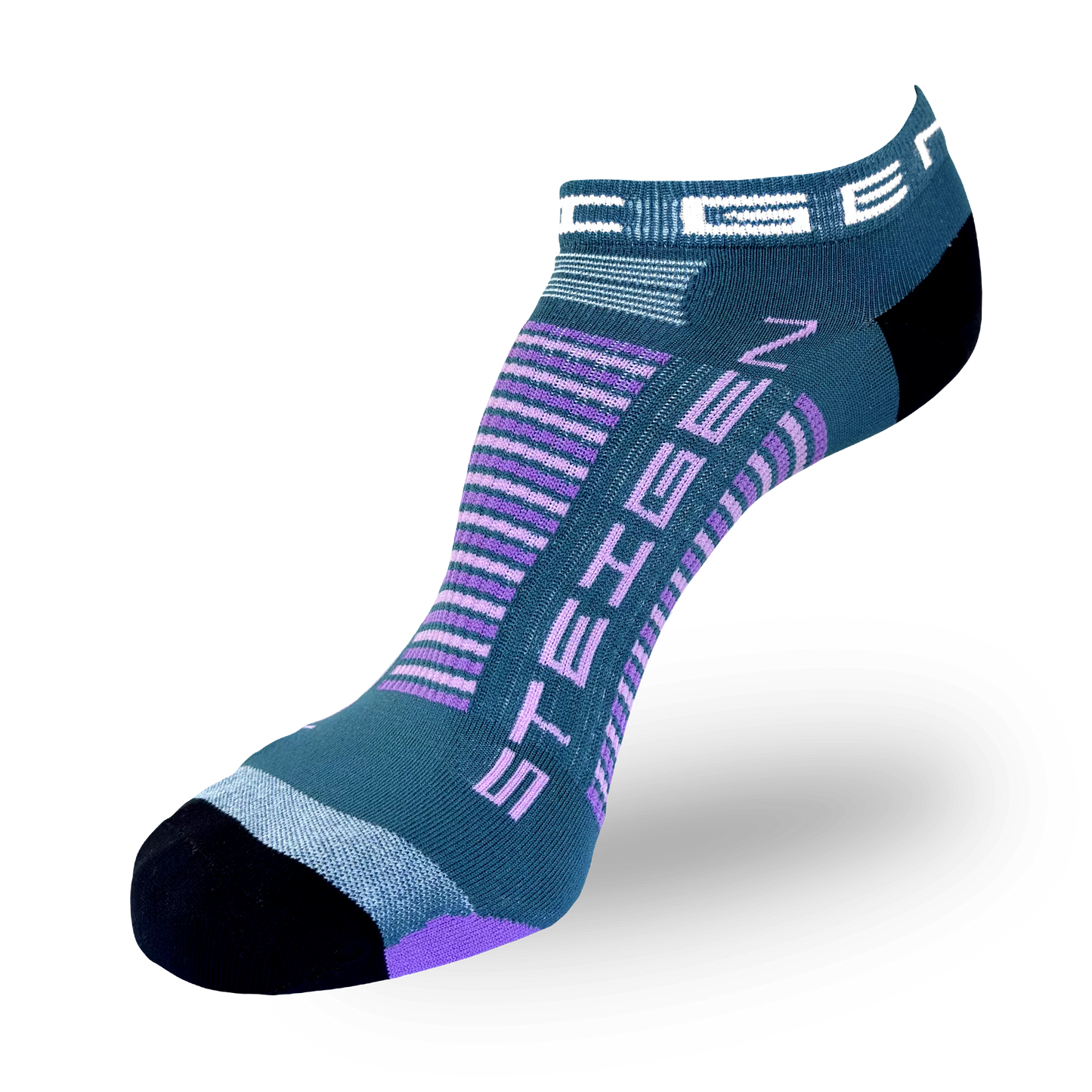 Steigen Teal Zero Length Running Socks