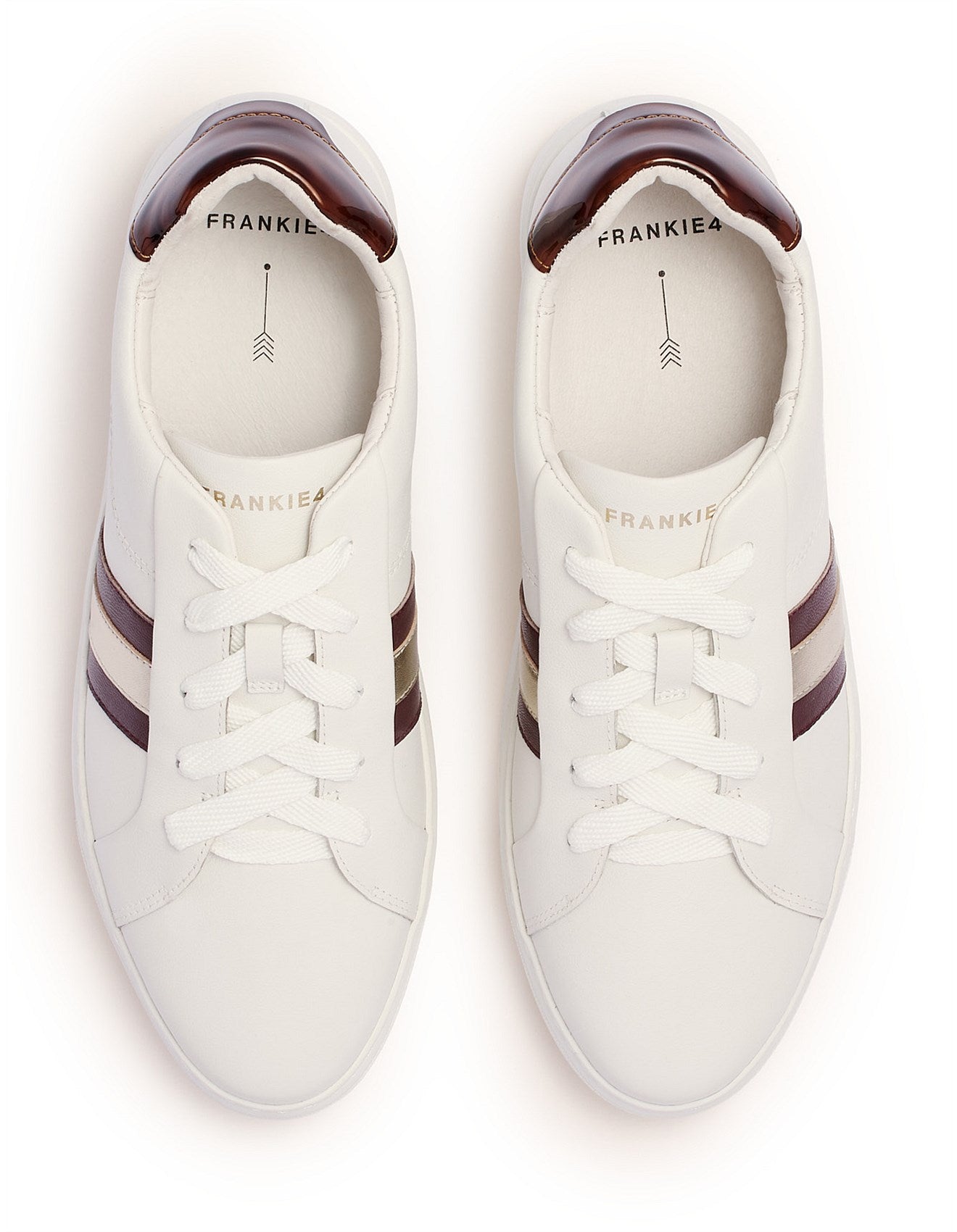 Frankie 4 Riley II White/Cherry Ladies Platform Sneaker