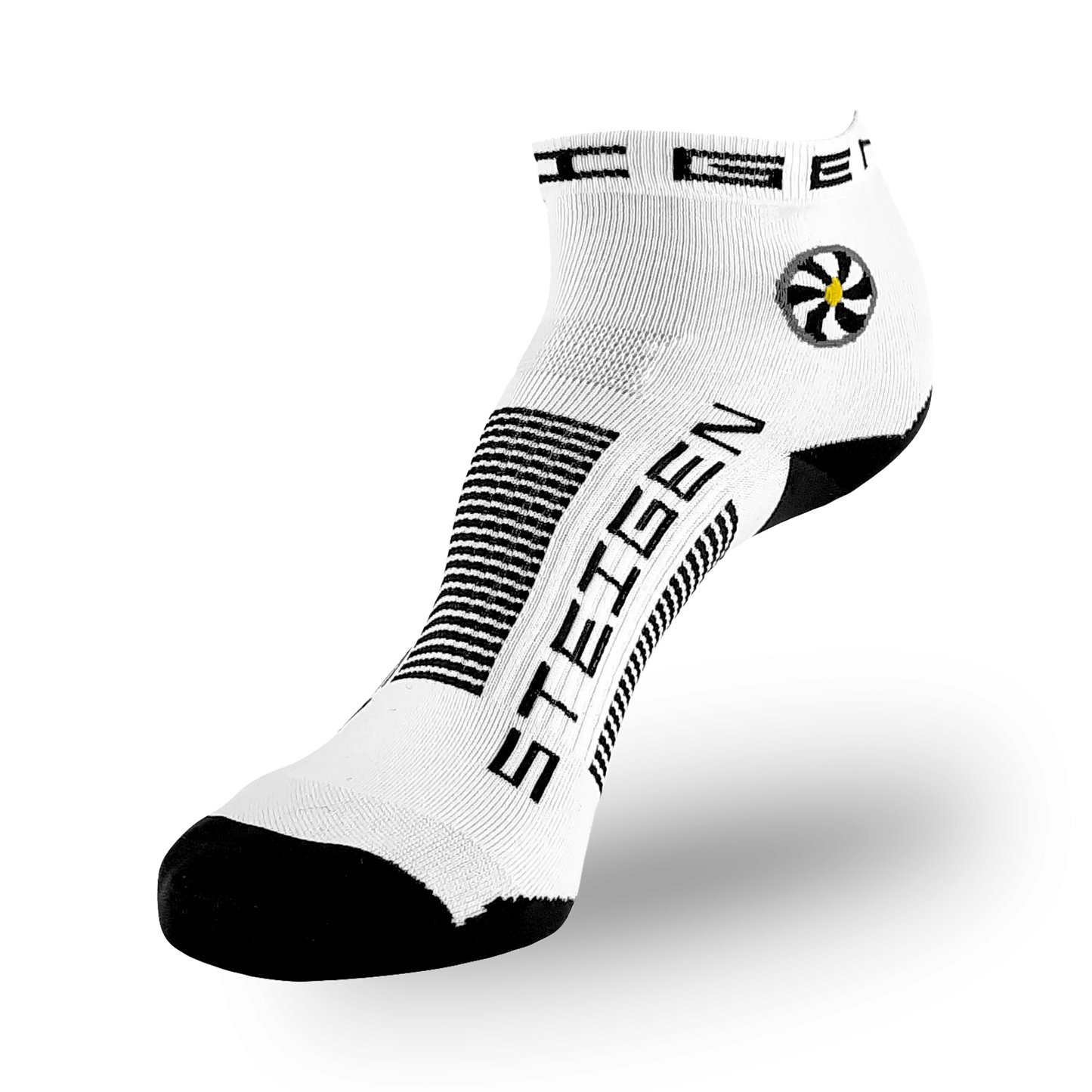 Steigen Running Sock White 1/4 Length