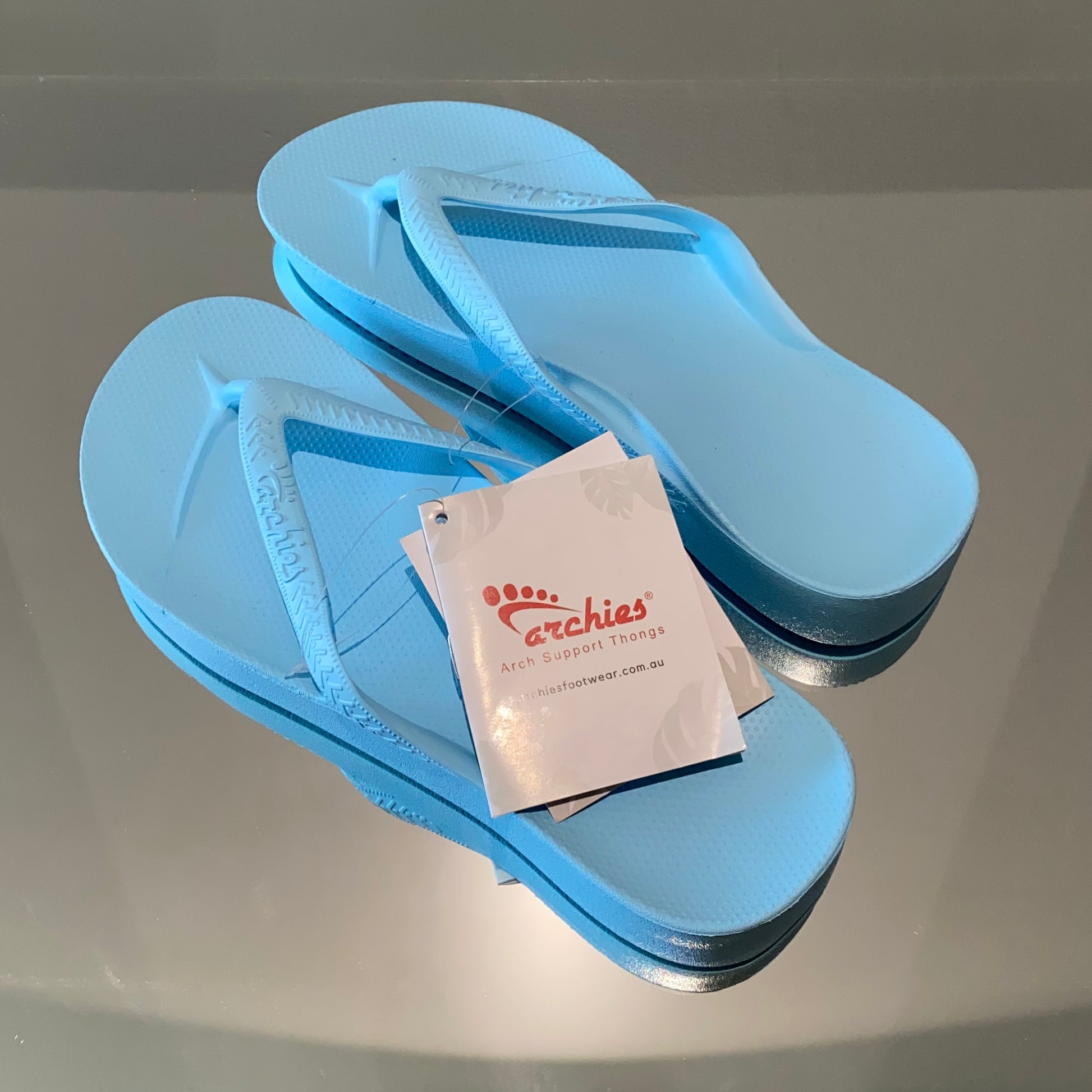 Sky Blue - Arch Support Thongs